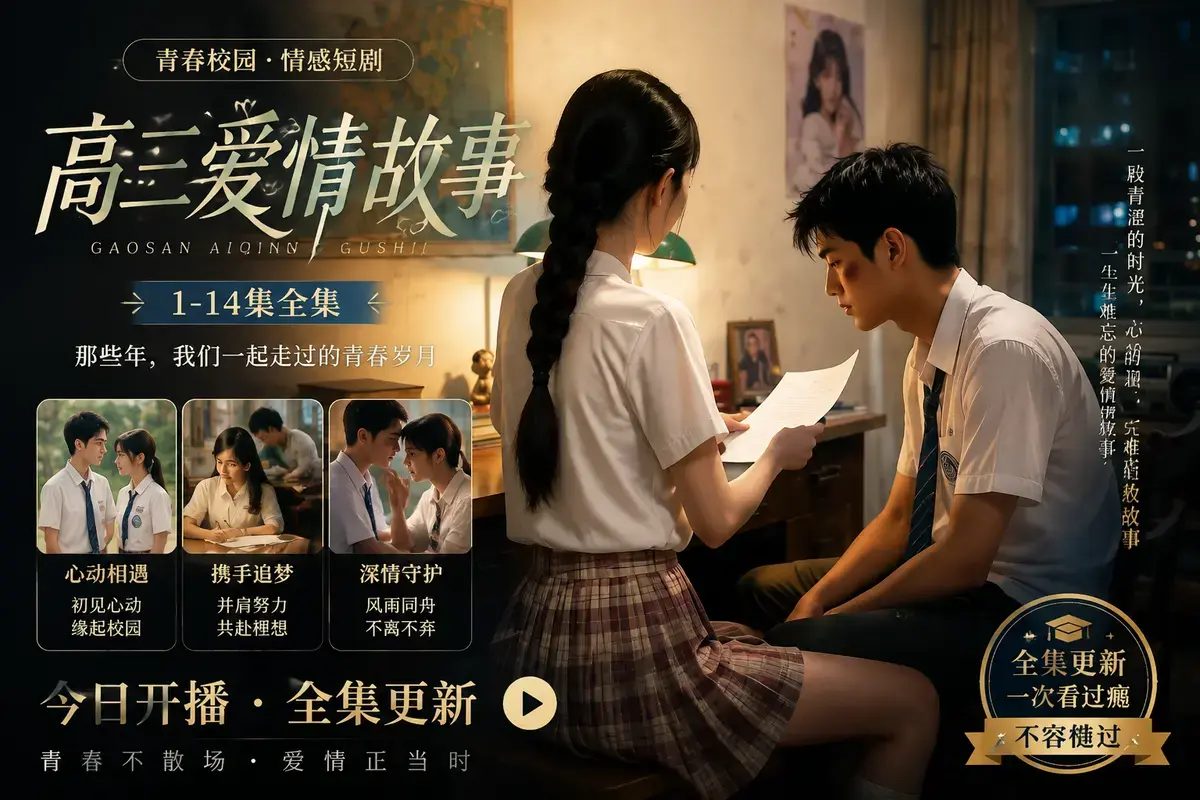 《AI短剧：高三爱情故事》全集在线观看_成长篇初恋篇1080P高清完整版-迅雷网盘资源一键保存-天空影院免费极速播放高三爱情故事